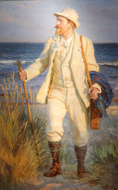 Portrait of the Danish Painter Peder Severin Krøyer by Laurits Regner Tuxen